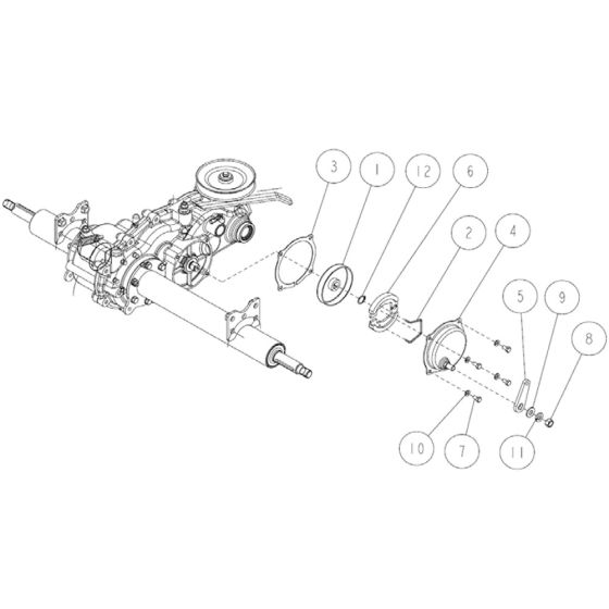 Transmission Assembly -1 for OREC RM88 Mower