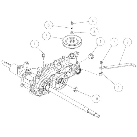 Transmission Assembly -3 for OREC RM88 Mower