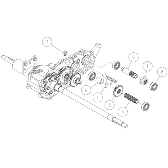 Transmission Assembly -5 for OREC RM88 Mower