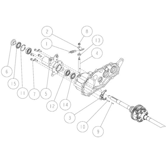 Transmission Assembly -7 for OREC RM88 Mower