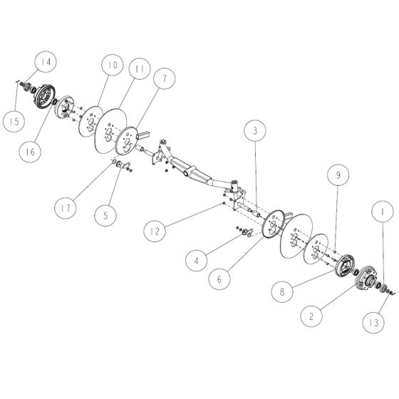 Front Brake Assembly for OREC RM88 Mower