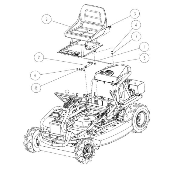 Frame Assembly -2 for OREC RM88 Mower