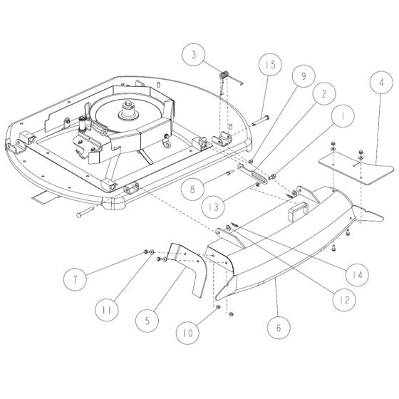 Cutting Assembly -2 for OREC RM88 Mower