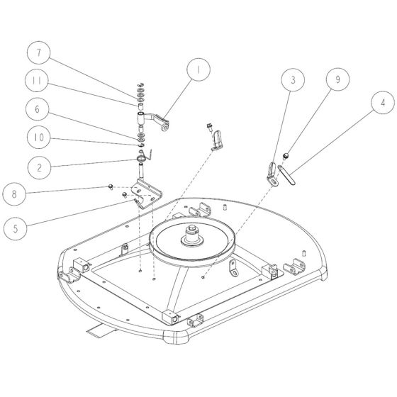 Cutting Assembly -3 for OREC RM88 Mower