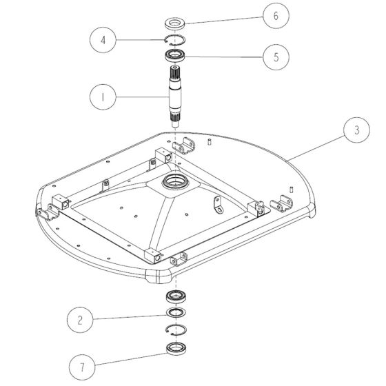 Cutting Assembly -5 for OREC RM88 Mower