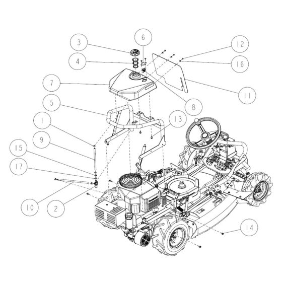 Frame Assembly -4 for OREC RM88 Mower