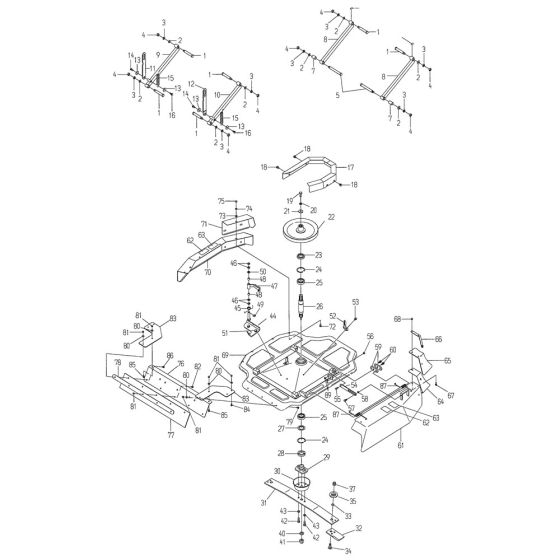 Cutting, Cover Assembly for OREC RM94 Mower