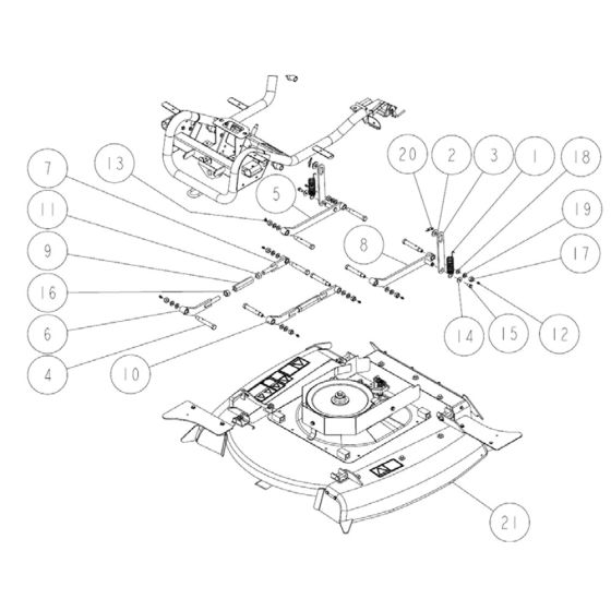 Frame Assembly -7 for OREC RM97 Mower