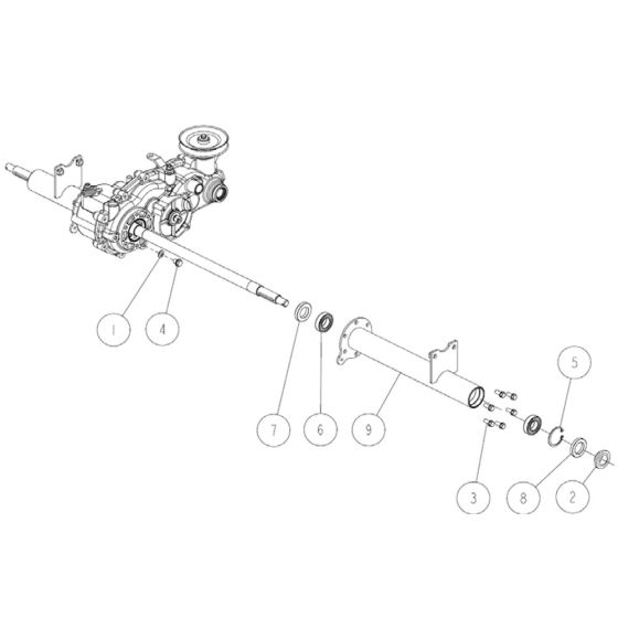 Transmission Assembly -2 for OREC RM97 Mower