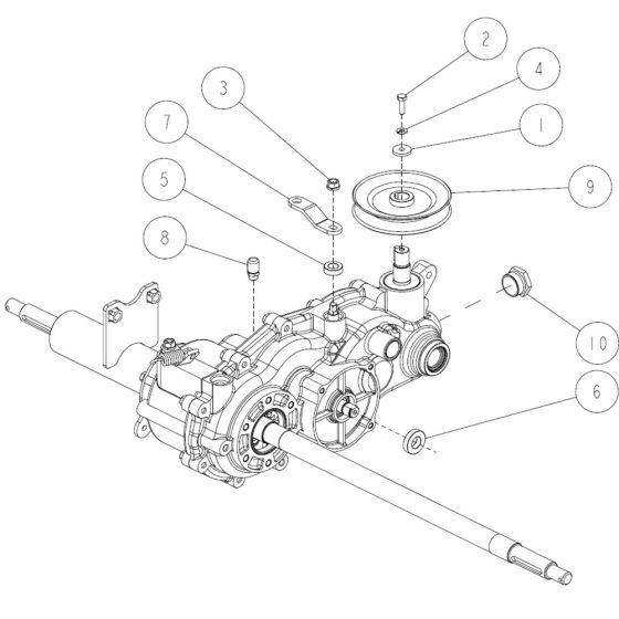 Transmission Assembly -3 for OREC RM97 Mower