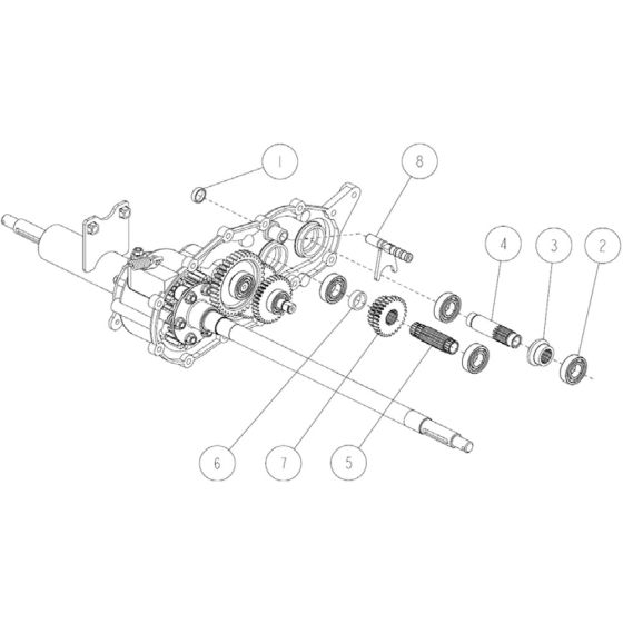 Transmission Assembly -5 for OREC RM97 Mower