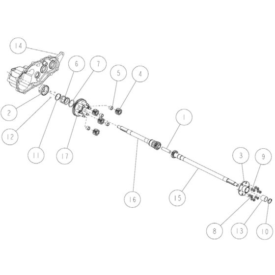 Transmission Assembly -8 for OREC RM97 Mower