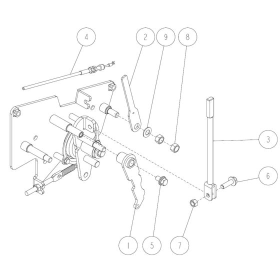 Control Assembly -3 for OREC RM97 Mower