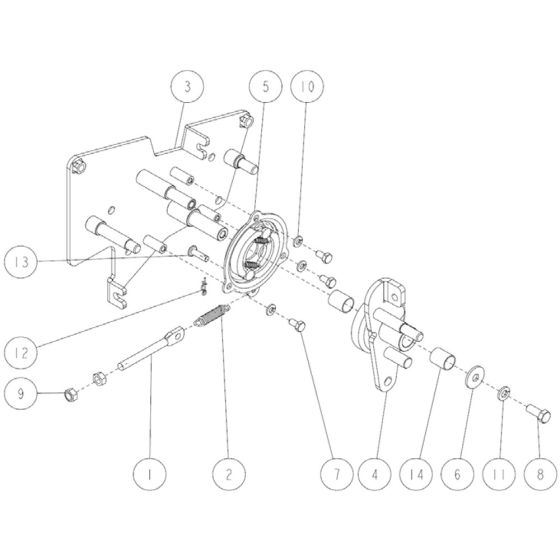 Control Assembly -4 for OREC RM97 Mower