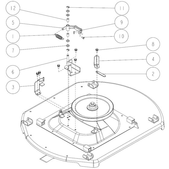 Cutting Assembly -3 for OREC RM97 Mower