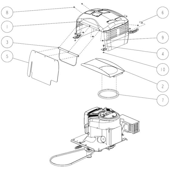 Engine Assembly for OREC RM97 Mower