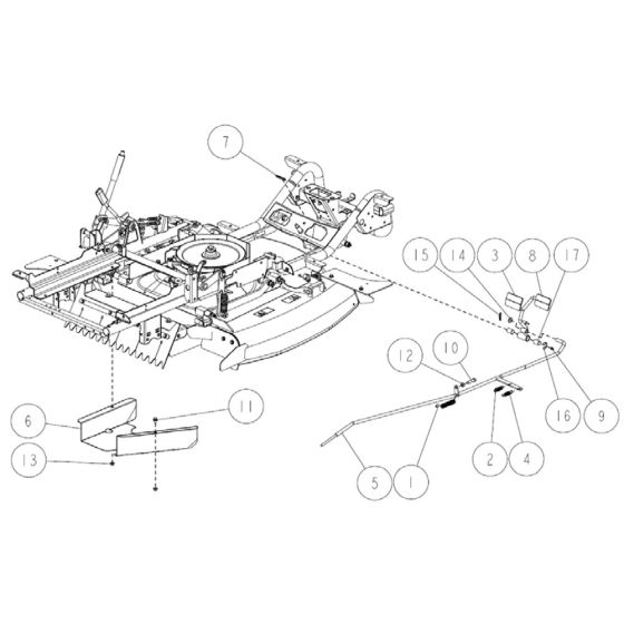 Frame Assembly -6 for OREC RM97 Mower