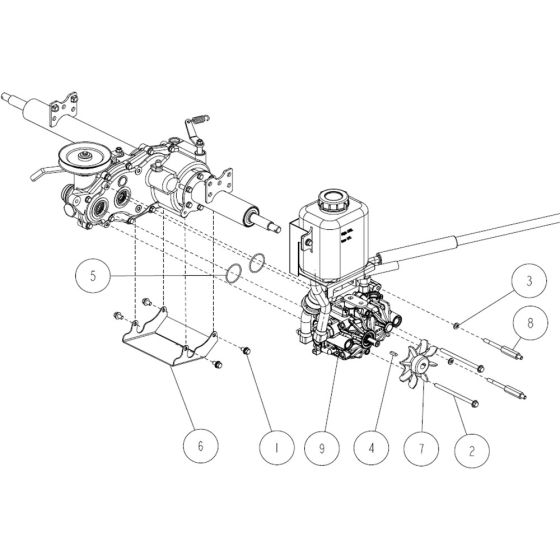 Transmission Assembly for OREC RM980F Mower