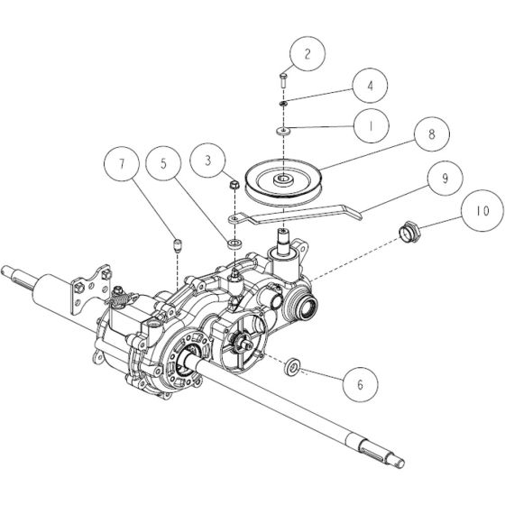 Transmission Assembly -3 for OREC RM980F Mower