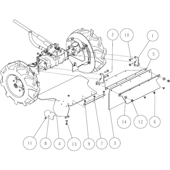 Front Assembly for OREC RM980F Mower