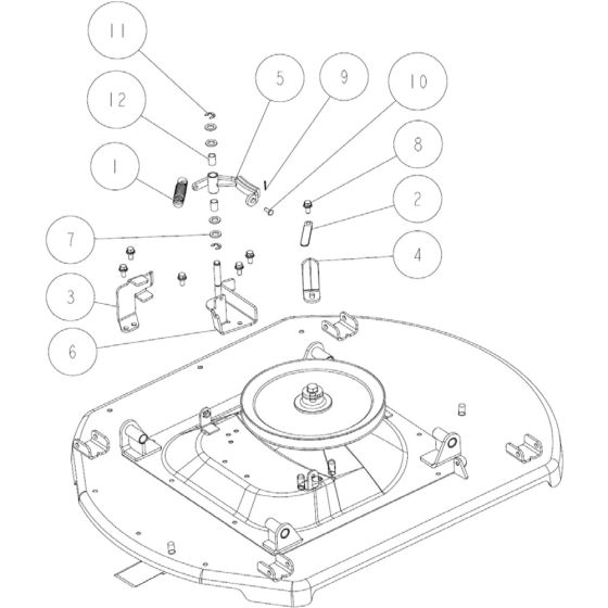 Cutting Assembly -3 for OREC RM980F Mower