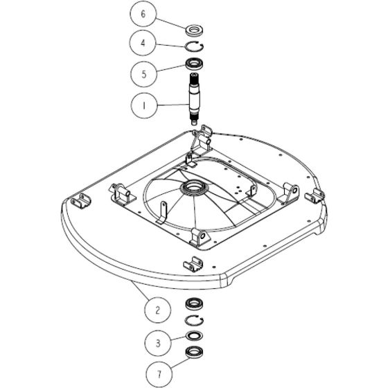 Cutting Assembly -5 for OREC RM980F Mower