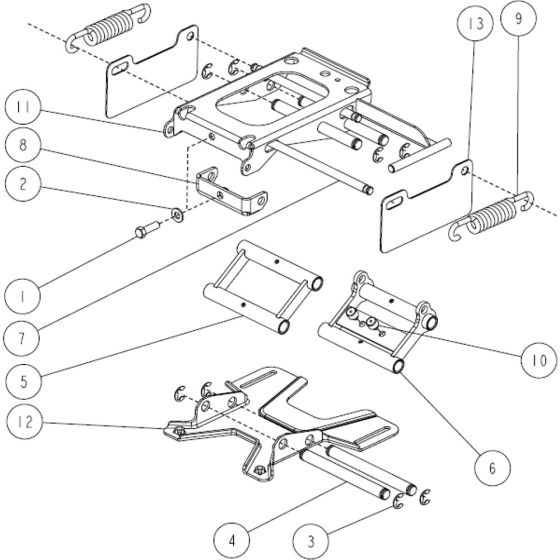 Seat Assembly -2 for OREC RM980F Mower