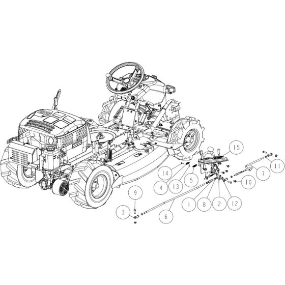 Frame Assembly -3 for OREC RM980F Mower