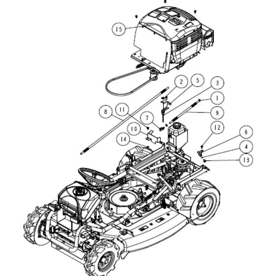 Frame Assembly -4 for OREC RM980F Mower