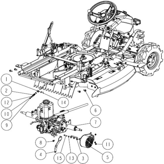 Frame Assembly -5 for OREC RM980F Mower