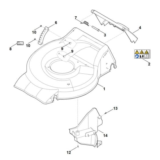 Housing for Stihl RM 253.2 T Mower