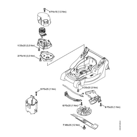 Tightening Torques for Stihl RMA 410 C Cordless Mower