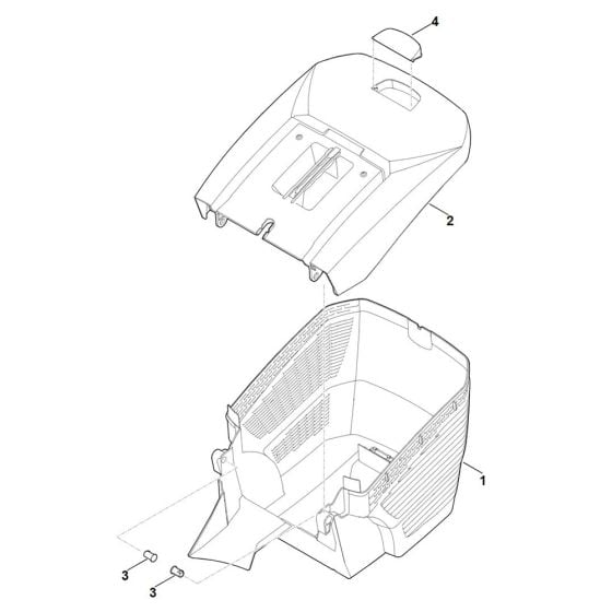 Grass Catcher Bag for Stihl RMA 443.1 TC Cordless Mower