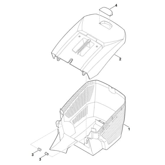 Grass Catcher Bag for Stihl RMA 443.2 C Cordless Mower