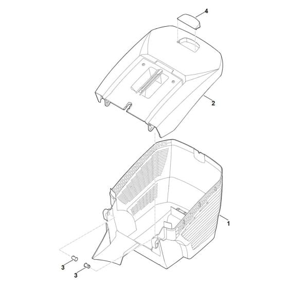 Grass Catcher Bag for Stihl RMA 448.1 PC Cordless Mower