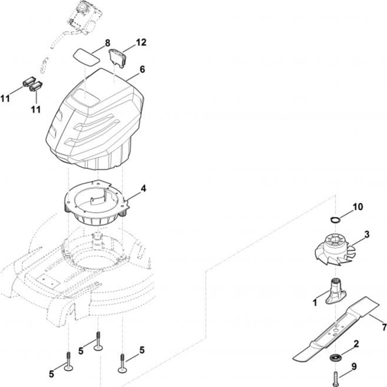 Engine, Blade for Stihl RMA 448.0 TC Cold Pressure Washers.