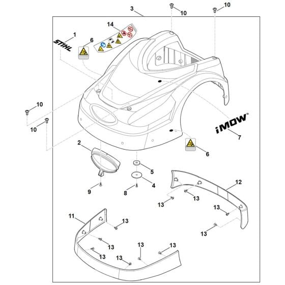 Machine Cover for Stihl RMI 422.1 Robotic Mower