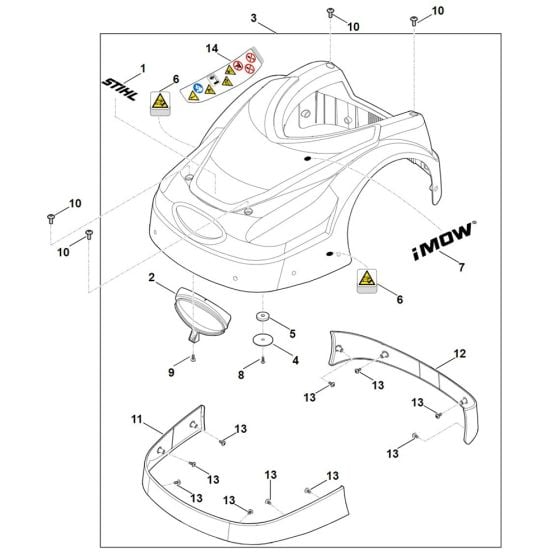 Machine Cover for Stihl RMI 422.1 P Robotic Mower