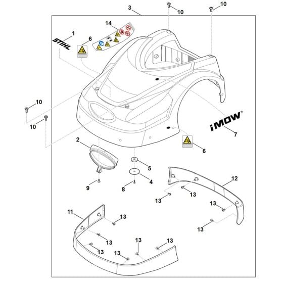 Machine Cover for Stihl RMI 422.1 PC Robotic Mower