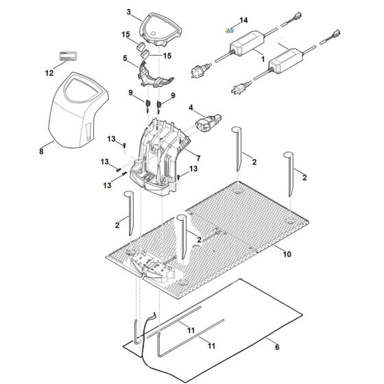 Docking Station for Stihl RMI 422.2 P Robotic Mower