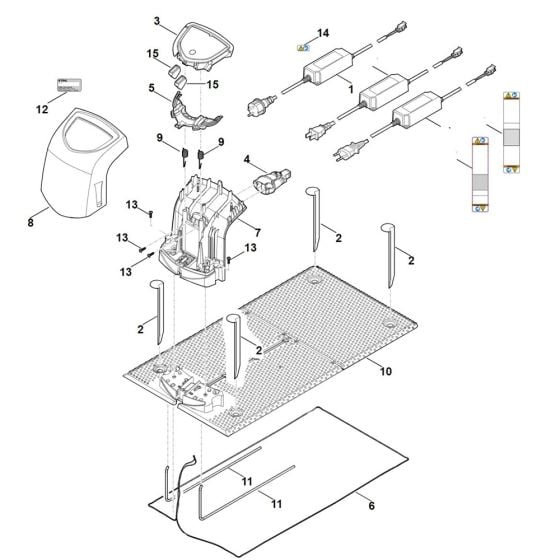 Docking Station for Stihl RMI 422.2 PC Robotic Mower