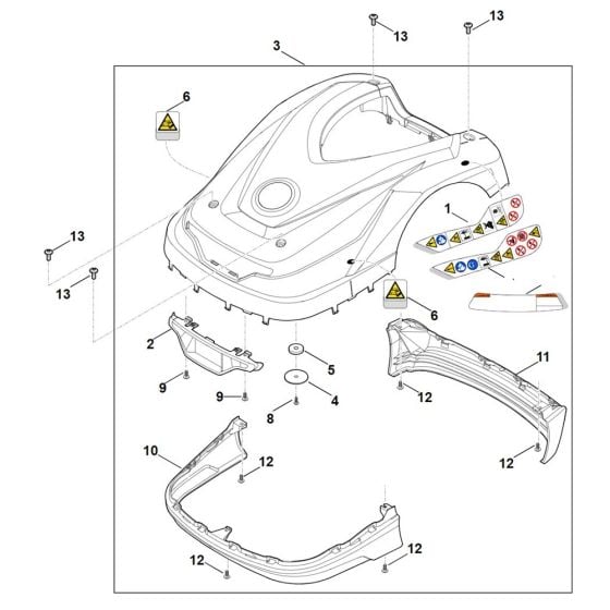 Machine Cover for Stihl RMI 522.0 C Robotic Mower