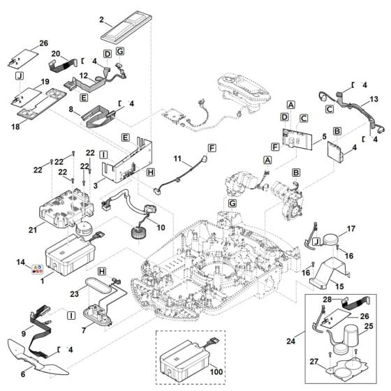 Electric Equipment for Stihl RMI 632.1 C Robotic Mowers