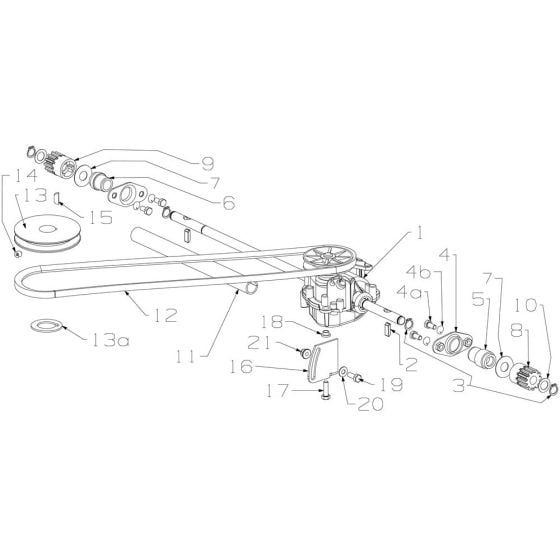 Gearbox Assembly for Morrison Rocket SP (2014 Mar 478971) Power Drive Mower