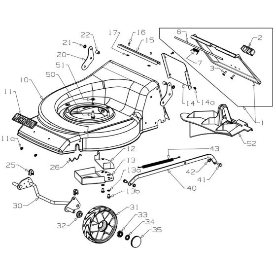 Deck Assembly for Morrison Rocket SP (2014 Mar 478971) Power Drive Mower