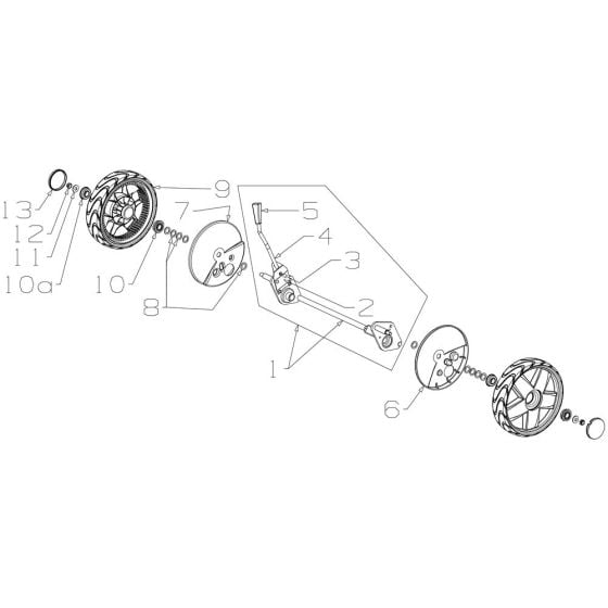 Wheel Assembly for Morrison Rocket SP (2019 Dec 465810) Power Drive Mower