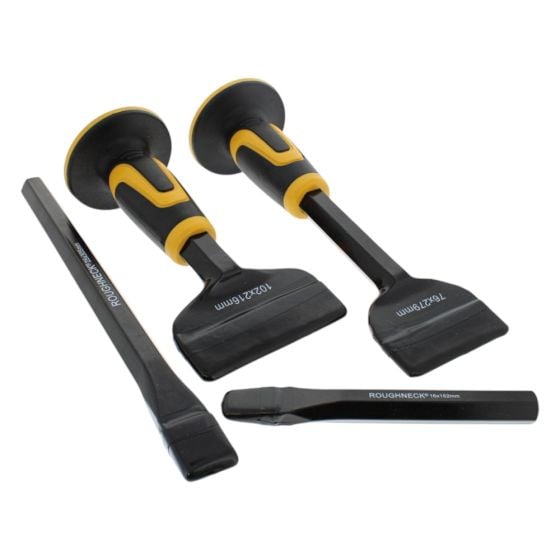 Roughneck Bolster & Cold Chisel Set 4 Piece