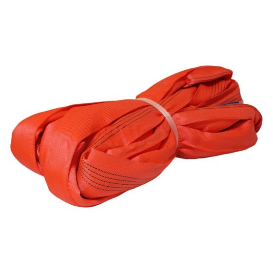 Polyester Roundsling - WLL: 5T (Red) - 8M Sling Circumference - Manufactured from High Quality, Durable Polyester Fibres