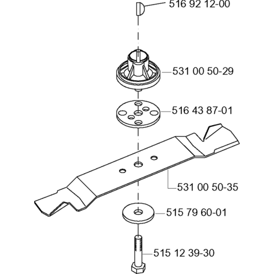 Cutting Equipment Assembly for Husqvarna Royal 47 Consumer Lawn Mower