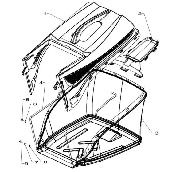 Aero Catcher Assembly for Masport RR21SP 2015 Oct Mower